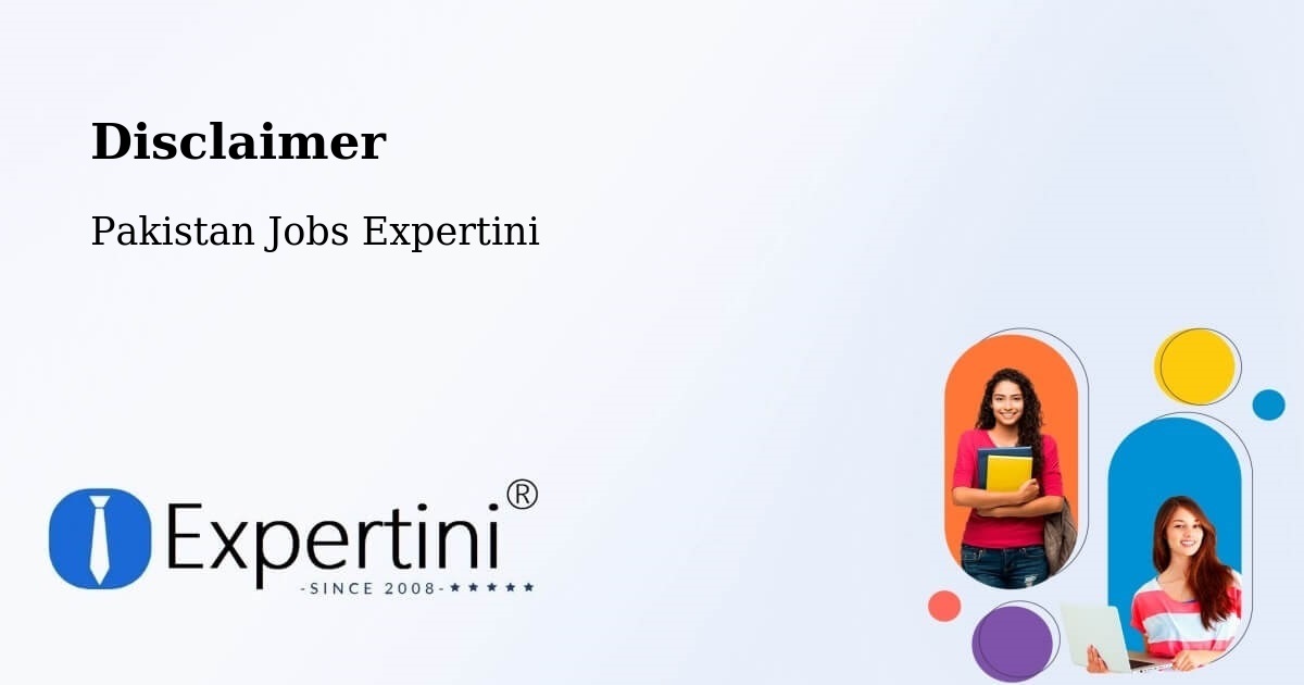 Disclaimer – Rabwah - Pakistan Jobs Expertini